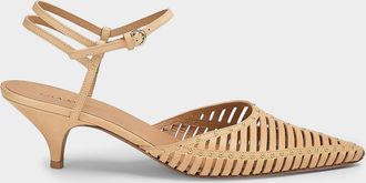Ulla Johnson Francine 50MM Cage Kitten Heel Pumps
