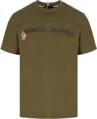 Moncler BRANDED COTTON T SHIRT Size: XL, colour: GREEN