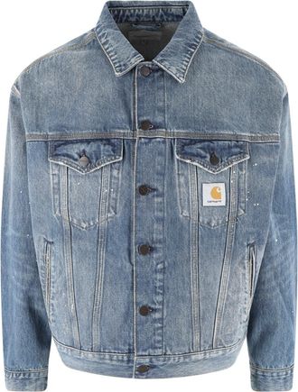 Carhartt Work in Progress Blue Halston Cotton Denim Jacket