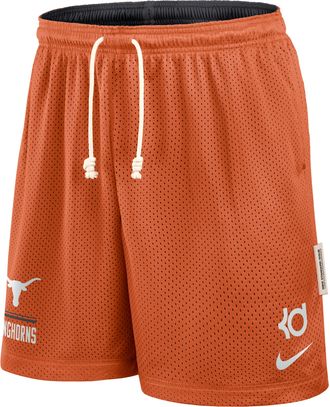 Nike Texas Courtside Nike Mens Dri-FIT College Reversible Shorts in Orange | 03BF08GMKDT-11C