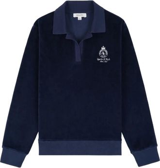 Sporty & Rich Maglione con ricamo - Blu