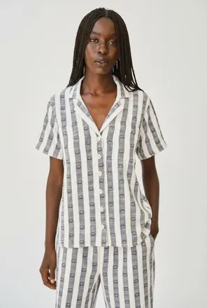 Ace & Jig Holden Button-up Patch Pocket Shirt in Sketch at Nordstrom, Size Xx-Small