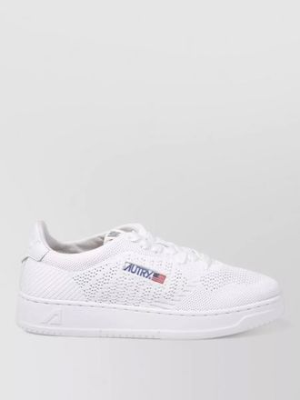 Autry knit low sneakers perforated texture rubber sole