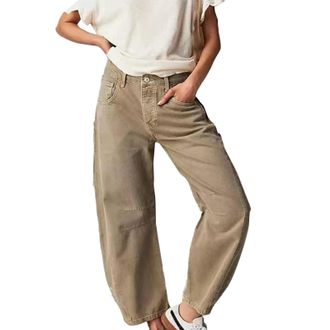 Generic Black Jeggings Womens Baggy Jeans for Women UK High Waisted Skinny Wide Leg Cotton Blend Denim Trousers Loose Fit Y2k Cropped Boyfriend Jean Fashion C