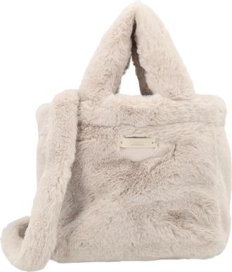 Herno White Faux Fur Polyester Shoulder Bag
