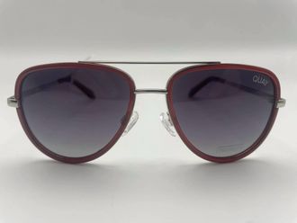 Quay Womens All In Mini Sunglasses In Brown/smoke Polarized