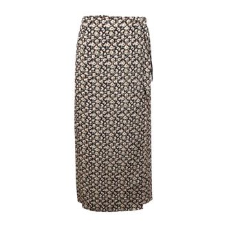 Emma & Gaia Rokken, Dames, Zwart, M, 35G510 Midi Rok