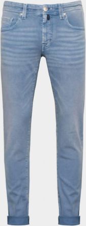 Sartoria Tramarossa Mens Michelangelo Stretch Denim Straight Leg Jeans In Light Blue
