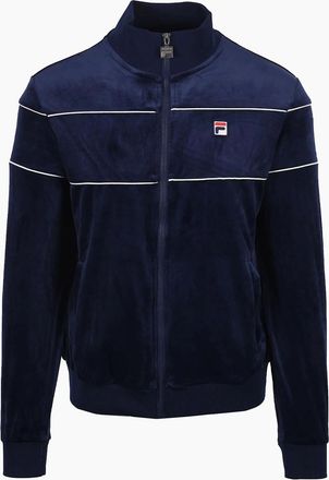 Fila Mens FILA VITTORIO VELOUR TRACK JACKET FILA NAVY/GARDENIA - Size: 44