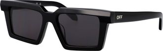 Off-white Unisex Sunglasses Windsor Dark Grey Acetate