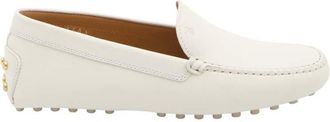 Tod's White Gommino Loafers