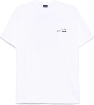 Paul & Shark Ocean Print Cotton T-Shirt Clothing