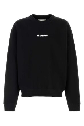 Jil Sander Black Cotton Sweatshirt