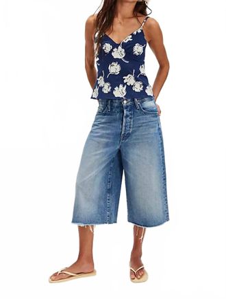 Free People Susie Printed Top In Navy Combo