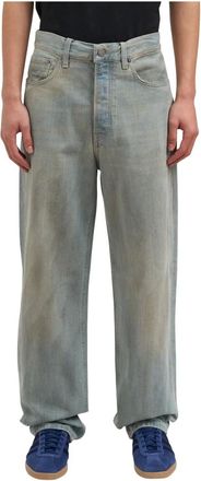 Haikure Straight Jeans, male, Blue, Size: W32 Logan Jeans