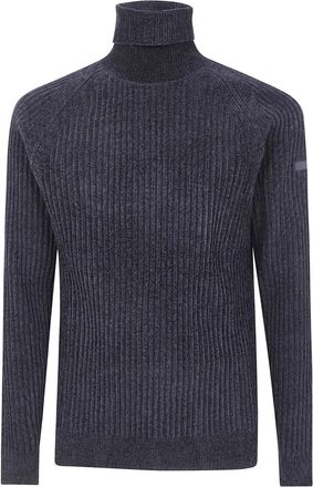 Roberto Ricci Design Velvet Turtleneck Gebreide Trui - Heren - Coltruien - Zwart - 2XL - Truien & Vesten