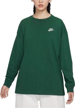 Nike (WMNS) Nike Sportswear Essential Long Sleeve T-Shirt Asia Sizing Green HJ0838-341