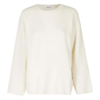 Low Classic LOW Classic - Wollen trui met ronde hals - Dames - Truien - Beige - Maat: S Wol