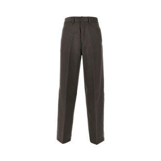 Emporio Armani Wool and cashmere-blend wide-leg pants Man 46
