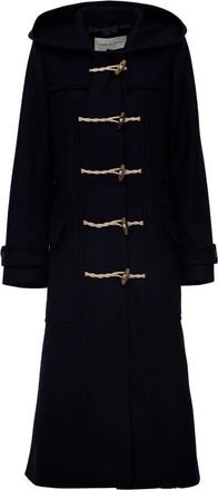 Dries Van Noten Wol duffelcoat - Dames - Mantel - Blauw - 2XS - Wol - Jassen