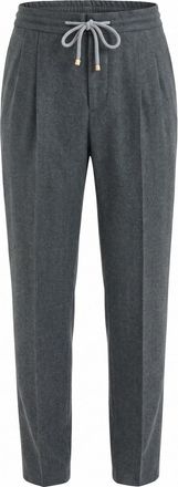 Brunello Cucinelli Virgin Wool Flannel Trousers