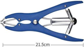 OEM Clip El&aacute;stico De Acero Inoxidable, 100 Anillos De Goma, 21,5 Cm, Azul