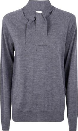 Mantù Long Sleeve Bow Neck