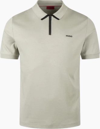 HUGO BOSS Mens HUGO Dalomino Polo Shirt S1-26 337 Light Pastel Green - Tan - Size: 42