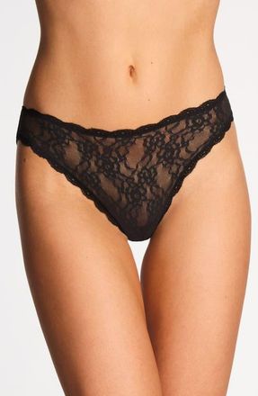 b.tempt'd by Wacoal Effortlessly Lace High Cut Briefs in Night at Nordstrom, Size X-Large