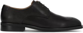 Kazar Leren Derby met Open Brogue-details - Heren - Nette schoenen - Zwart - 45 EU - Leer - Schoenen