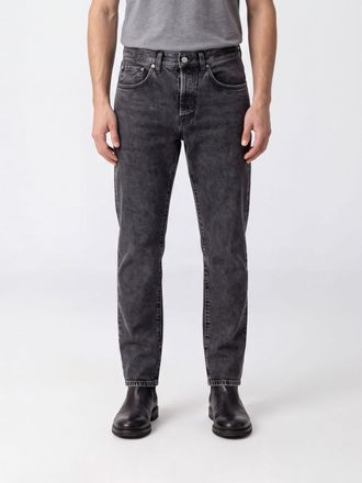 Pantaloni Torino Jeans straight in denim di cotone a vita media con cinque tasche