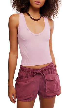 Free People Clean Slate Crop Tank in Orchid Smoke at Nordstrom, Size Large