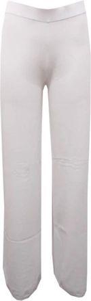 KANGRA Palazzo Viscose Pant - Dames - Straight fit broeken - Wit - M - Broeken