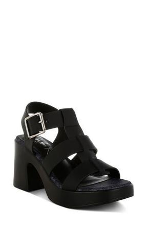 London Rag Avalon Platform Fisherman Sandal in Black at Nordstrom Rack, Size 9.5