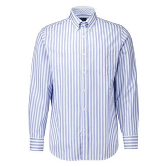 Paul & Shark Long Sleeve Shirt - Heren - Casual Overhemden - Blauw - XL - Katoen - Overhemden