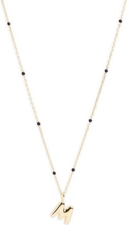 Argento Vivo Initial Pendant Necklace in Gold M at Nordstrom