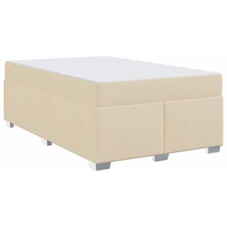 vidaXL Estructura De Cama Crema 120 X 190 Cm Tela Vidaxl