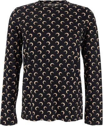 Marine Serre Hombre, Camisetas, Negro, Talla: M