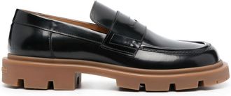 Maison Margiela Ivy leather loafers - men - Rubber/Calf Leather/Calf Leather - 42 - Black