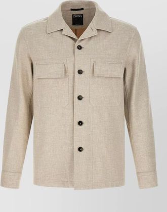 Ermenegildo Zegna crossover overshirt jacket chest pockets