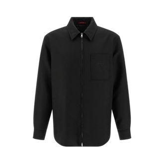 Gucci Hombre, Camisas, Negro, Talla: L