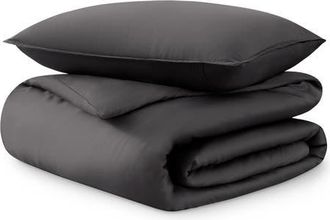 Bare Home TENCEL Lyocell Duvet Cover Set in Indigo at Nordstrom, Size Twin/twin X-Long