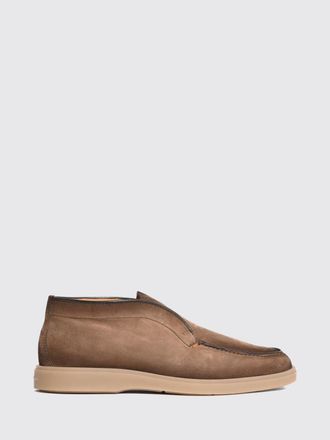 Santoni Stivaletti Chelsea in pelle di vitello scamosciata con inserti elastici