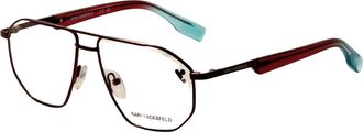 Karl Lagerfeld Unisex 56 mm Red Opticals