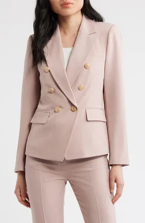 Tahari by ASL Double Breasted Blazer in Orchid at Nordstrom, Size 12