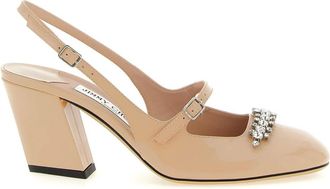 Jimmy Choo London Belinda Slingbacks van lakleer - Dames - Pumps - Roze - 36 1/2 EU - Leer - Schoenen