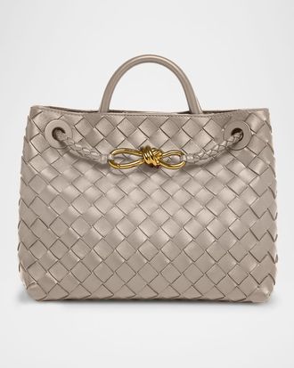 Bottega Veneta Andiamo Small Leather Top-Handle Bag