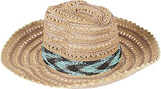 Exquisite J Raffia Sombrero Hat