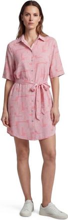 Lords of Harlech Inter Twine Womens Wrap Shirt Dress in Inter Twine Coral at Nordstrom, Size Xx-Large