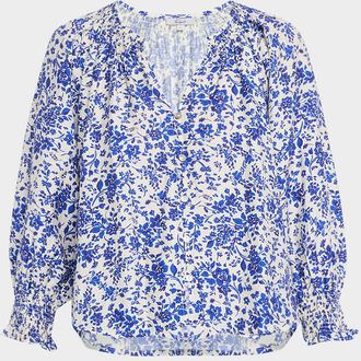 Rails Mariah Floral Three-Quarter Sleeve Top